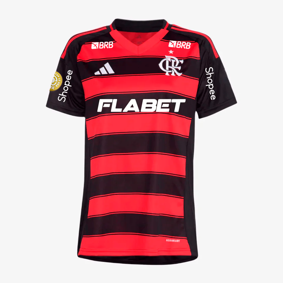 Camisa Feminina Mengão 2025/26 I Torcedor Com Patrocínios