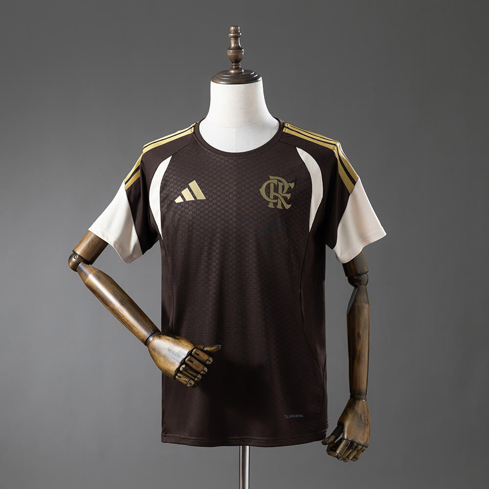 Camisa Flamengo 2026 Treino/Marrom escuro - Torcedor