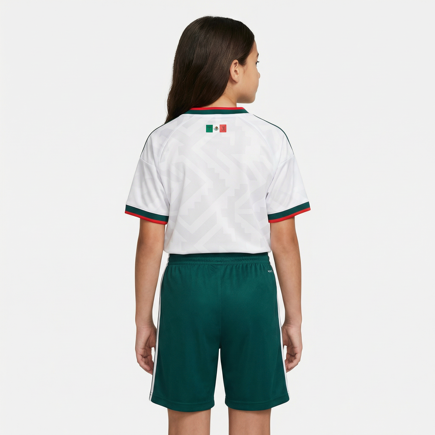 Conjunto Infantil México 2026/27 Feminino - Branco Verde