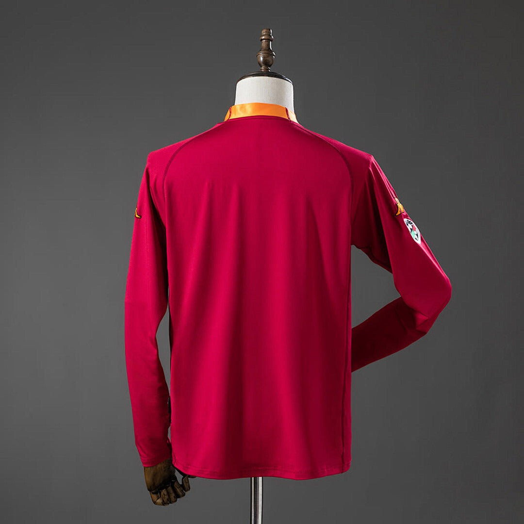 Camisa Roma 00/01 Home - Manga Longa