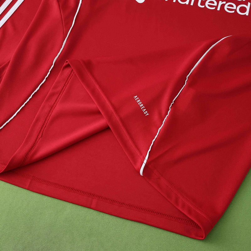 Camisa Liverpool 25/26 Uniforme I - Modelo Torcedor (Manga Longa)