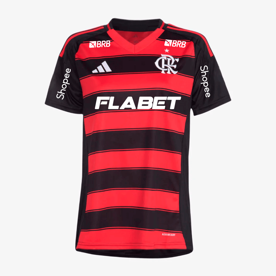 Camisa Feminina Mengão 2025/26 I Torcedor Com Patrocínios