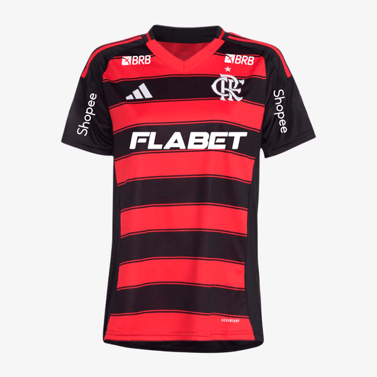 Camisa Feminina Mengão 2025/26 I Torcedor Com Patrocínios