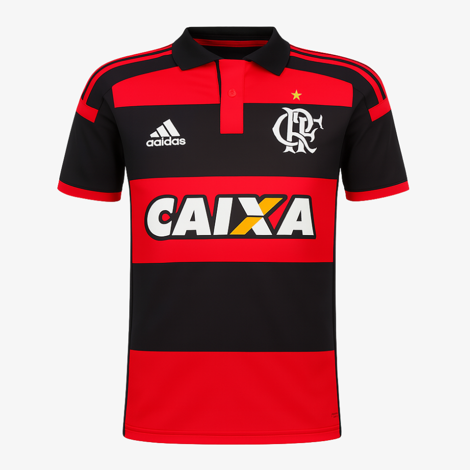 Camisa Mengão 2014 I Retrô com Patrocinadores