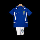 Conjunto Infantil Retrô - Brasil 2002 II Away