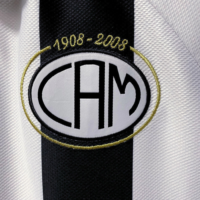 Camisa Atlético Mineiro Centenário Retrô 2008 Preta e Branca - Lotto