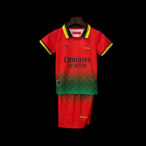Conjunto Infantil - AC Milan 25/26 Edição Especial - Vermelho