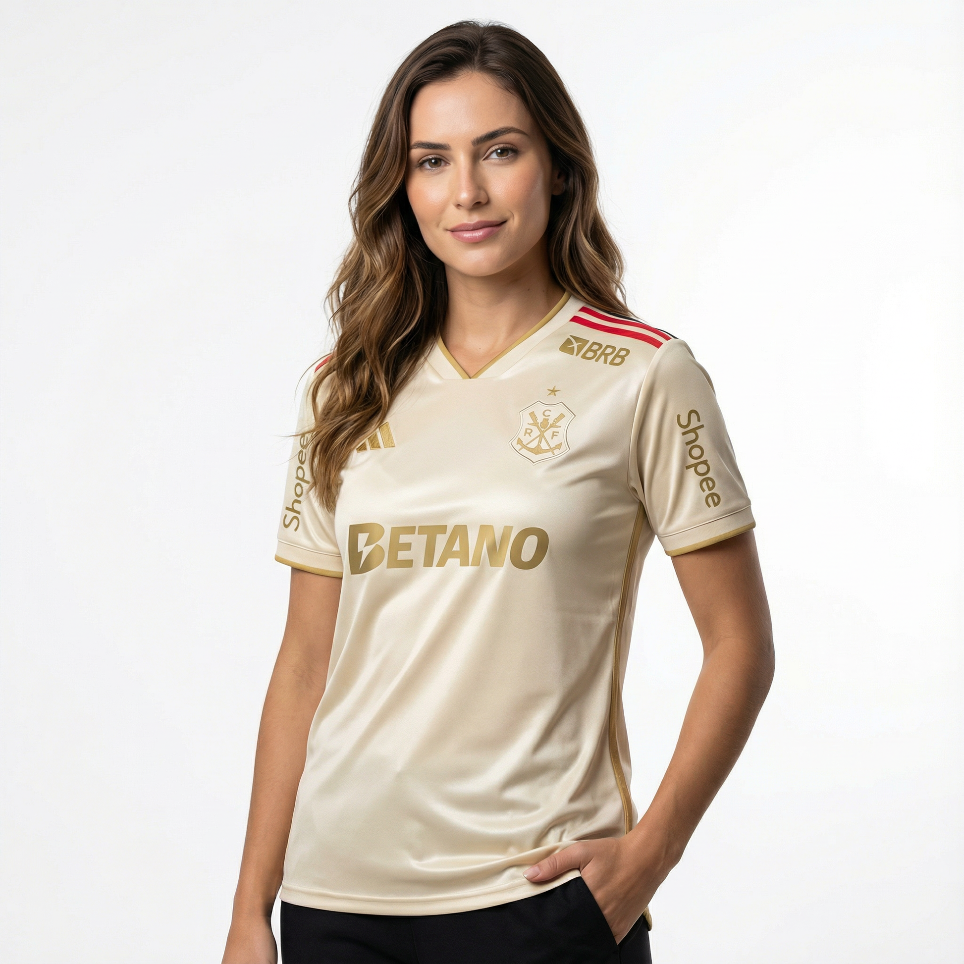 Camisa Feminina Mengão 2025/26 III Torcedor Com Patrocínios