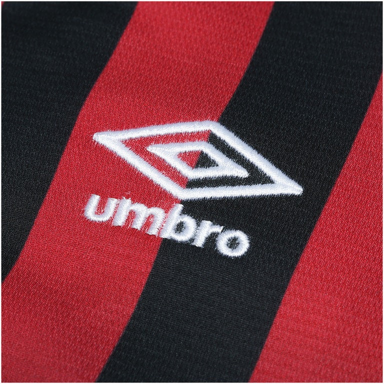Camisa do Atlético-PR I 2017 nº 10 Umbro - Listras Preta e Vermelha