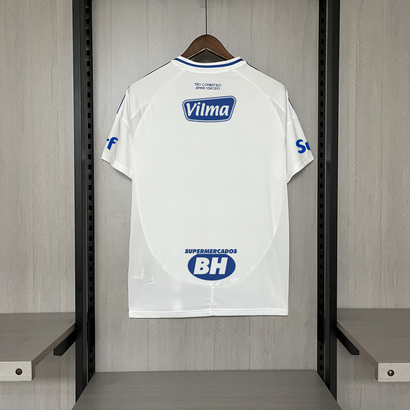 Camisa Cruzeiro 25/26 Uniforme II - Modelo Torcedor (Todos os Patrocinadores)