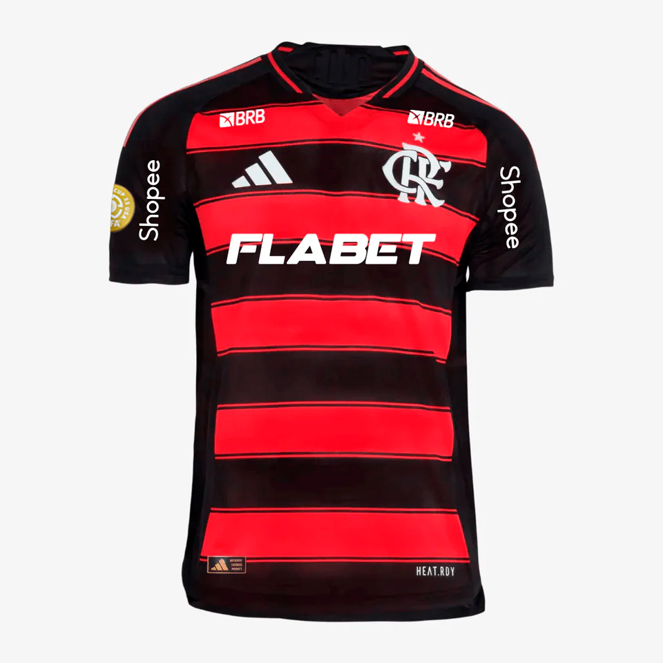 Camisa Mengão 2025/26 I Authentic Com Patrocínios