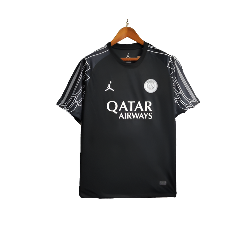 Camisa Paris Saint - Germain (PSG) 25/26 Goleiro - Preto - Versão Torcedor
