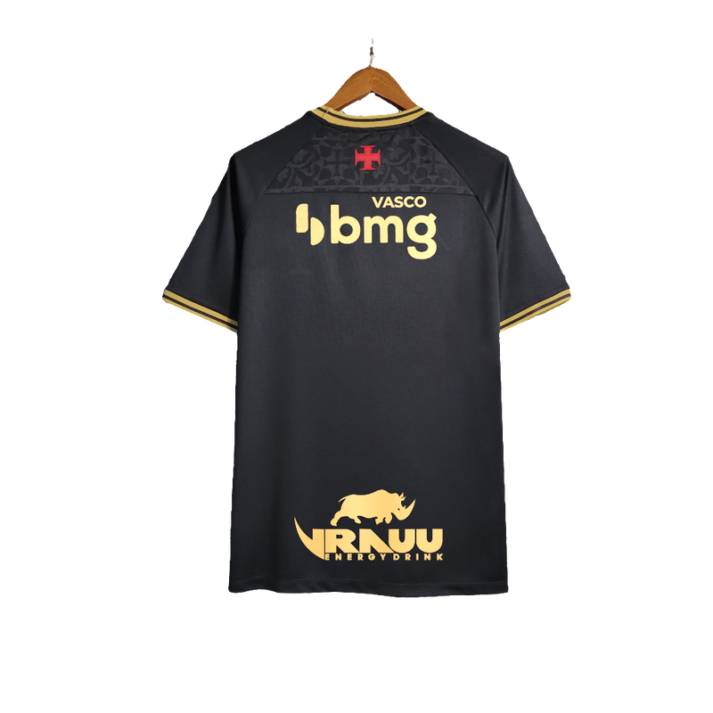 Camisa Vasco 22/23 Goleiro - Preto - Todos os Patrocínios - Versão Torcedor