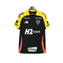 Camisa Atlético Mineiro 25/26 Treino - Todos os Patrocínios - Preto - Versão Torcedor