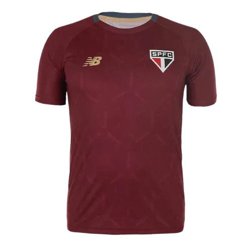 Camisa São Paulo 25/26 Treino - Borgonha - Versão Torcedor
