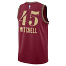 Camisa NBA Donovan Mitchell - Cleveland Cavaliers - 23/24 - Bordô - Edição Cidade