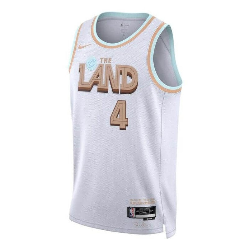 Camisa NBA Evan Mobley - Cleveland Cavaliers - 22/23 - Edição Cidade - Branco