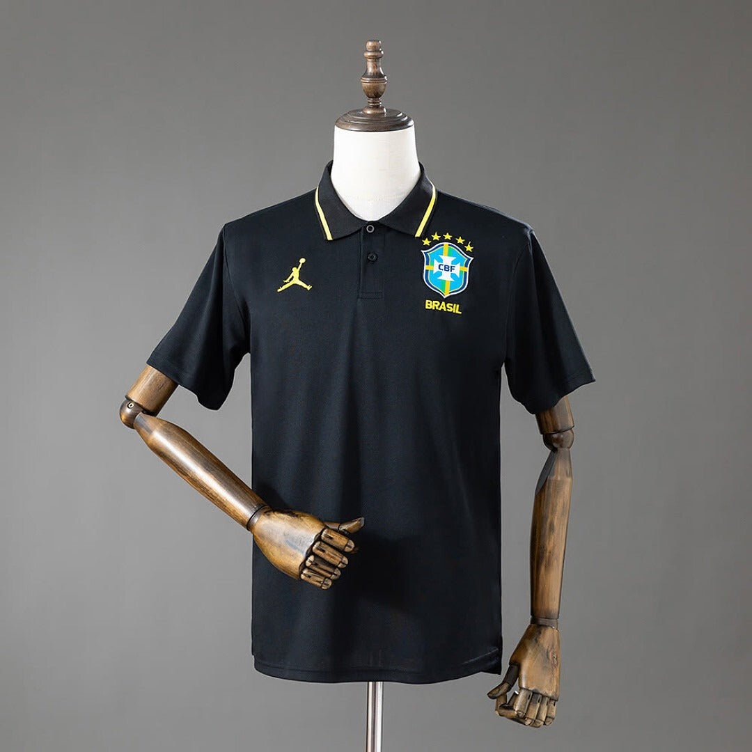 Camisa Brasil 2026 Polo Black