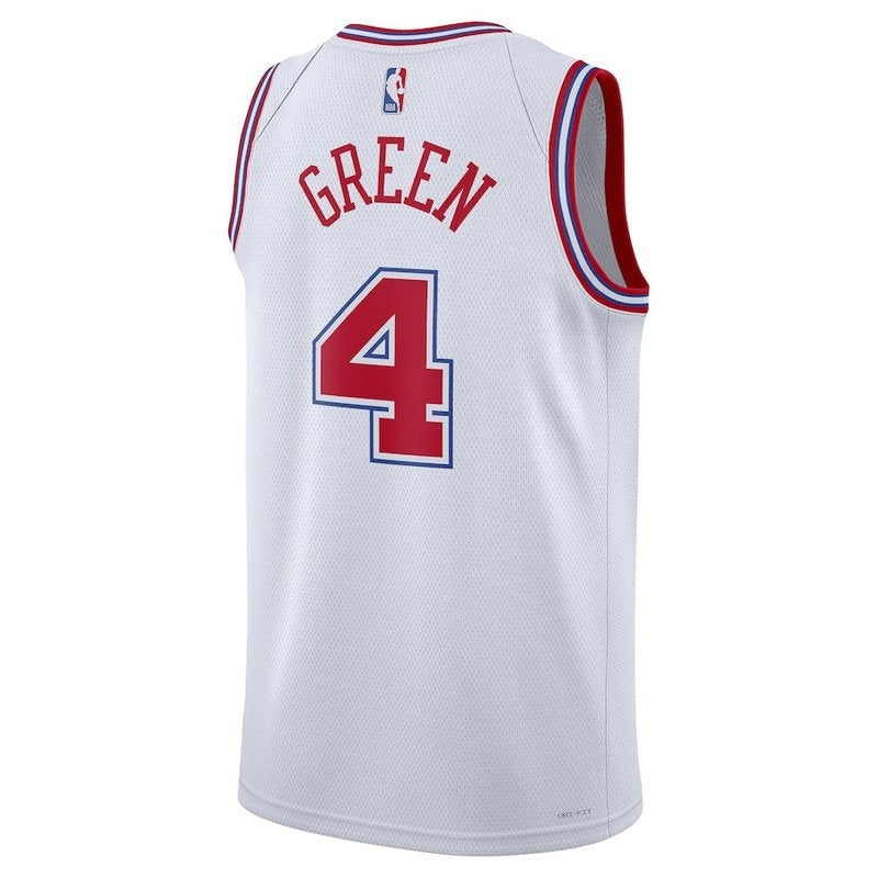 Camisa NBA Jalen Verde - Houston Rockets - 23/24 - Branco - Edição Cidade