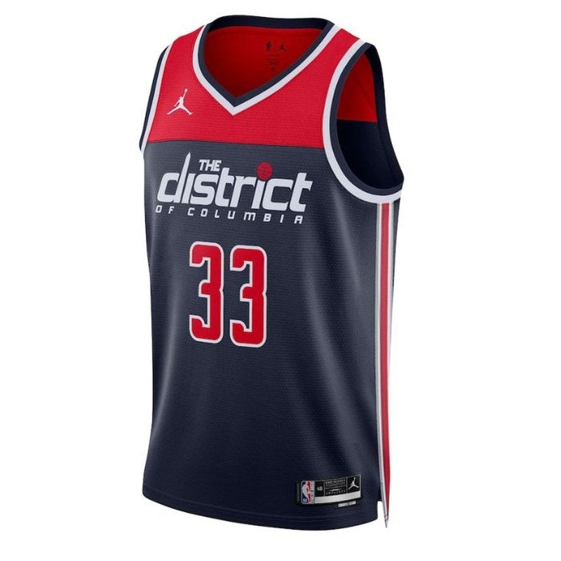 Camisa NBA Kyle Kuzma - Washington Wizards - 2023 Edição de Impacto - Azul Marinho