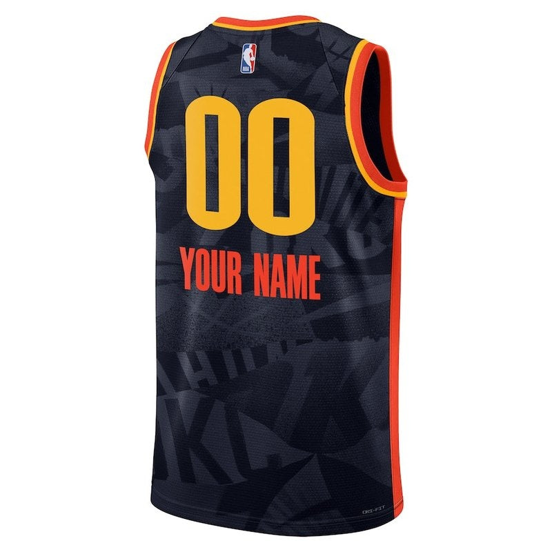 Camisa NBA - Oklahoma City Thunder - 23/24 - Azul Marinho - Edição Cidade